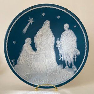 1978 Villeroy & Boch Collector's Porcelain Plate Germany Weihnachten Christmas